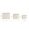 Hello Honey® Cream Ceramic Nesting Container Set